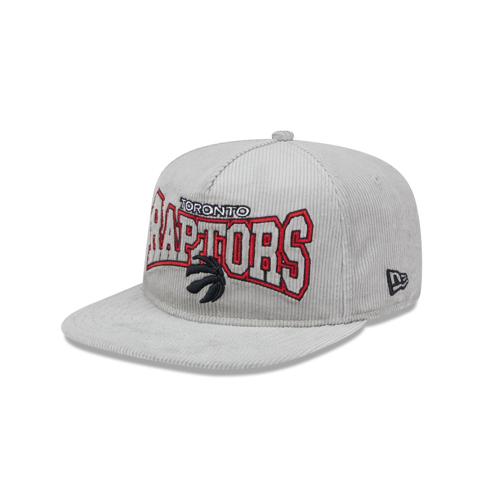 New Era Toronto Raptors Gray Cord Golfer Hat - One Size